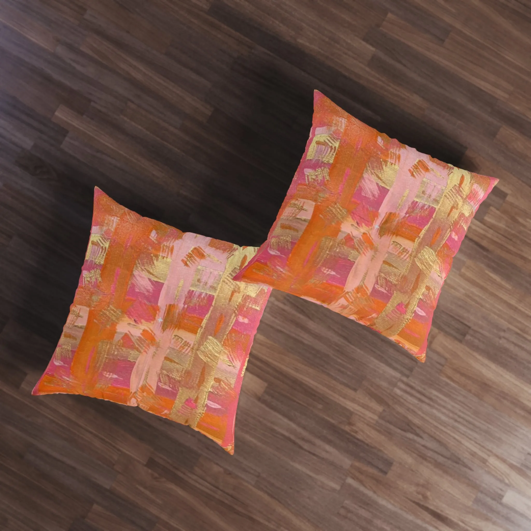 "Brushstrokes of Tennessee" Tufted Floor Pillow, Square