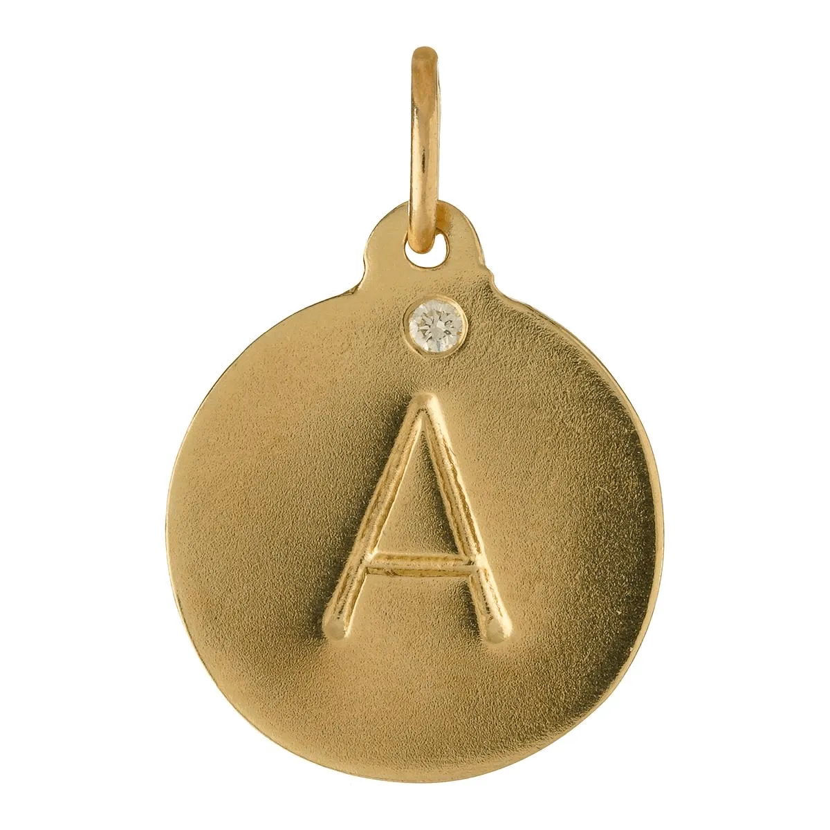 "P" Alphabet Charm With Diamond