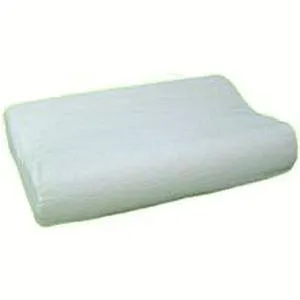 Radial Cut Memory Foam Pillow,19"X12"X3"-4 1/2"