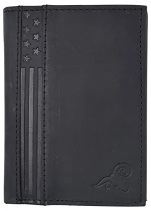 RFID Blocking Bifold USA Wallet For Men Leather Extra Capacity Mens Bifold Wallet W/ Vertical Design