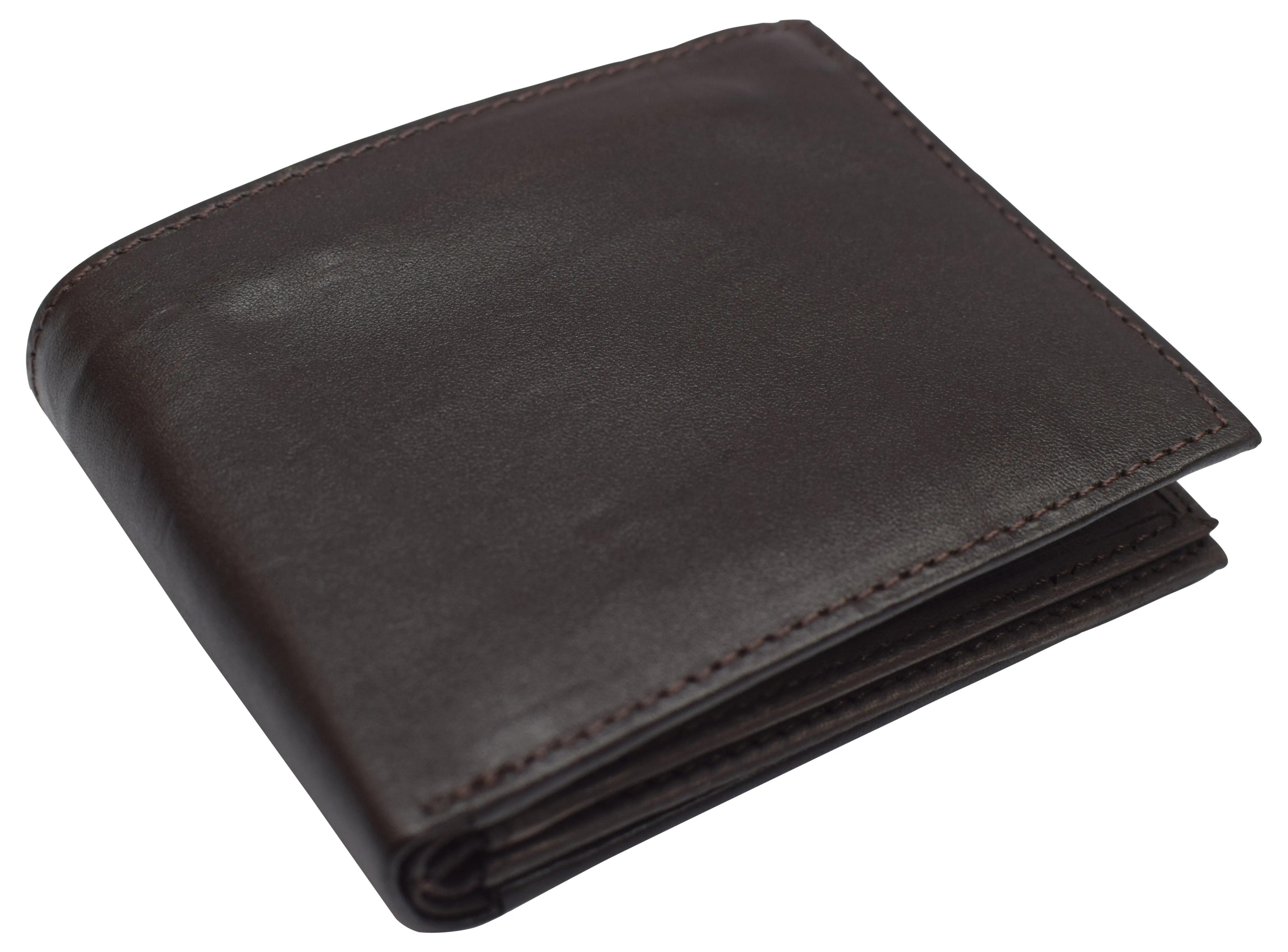 RFID Blocking Men's Leather Wallet Bifold Multi Card ID Holder