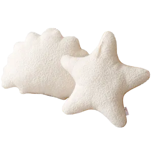 Seashell Pillows, Starfish Throw Pillows, Crustaceancore Decor