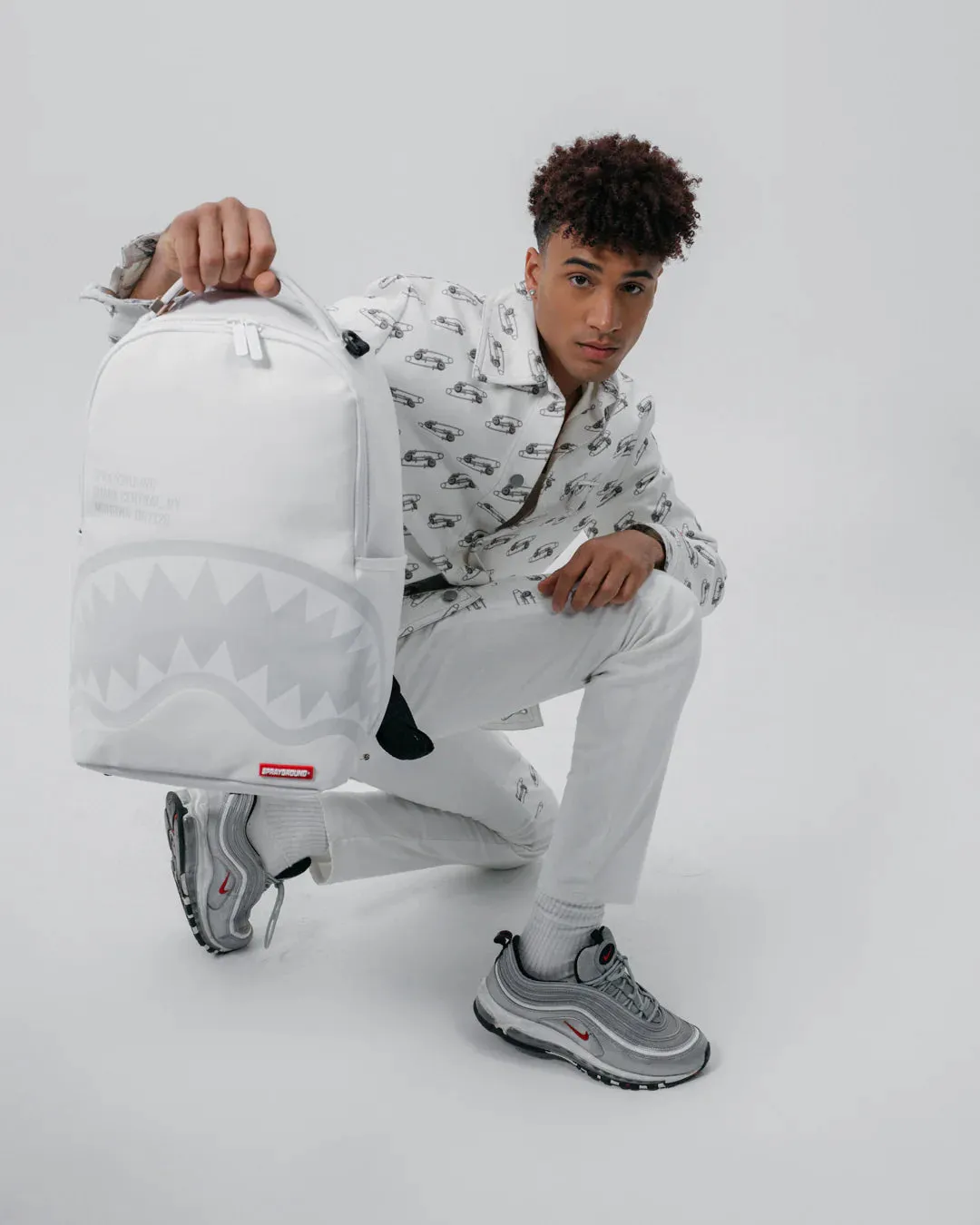 Shark Central 2.0 Total White Backpack