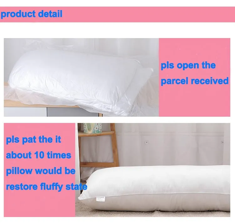 Sleeping Body Pillow 50x150 cm-13248White