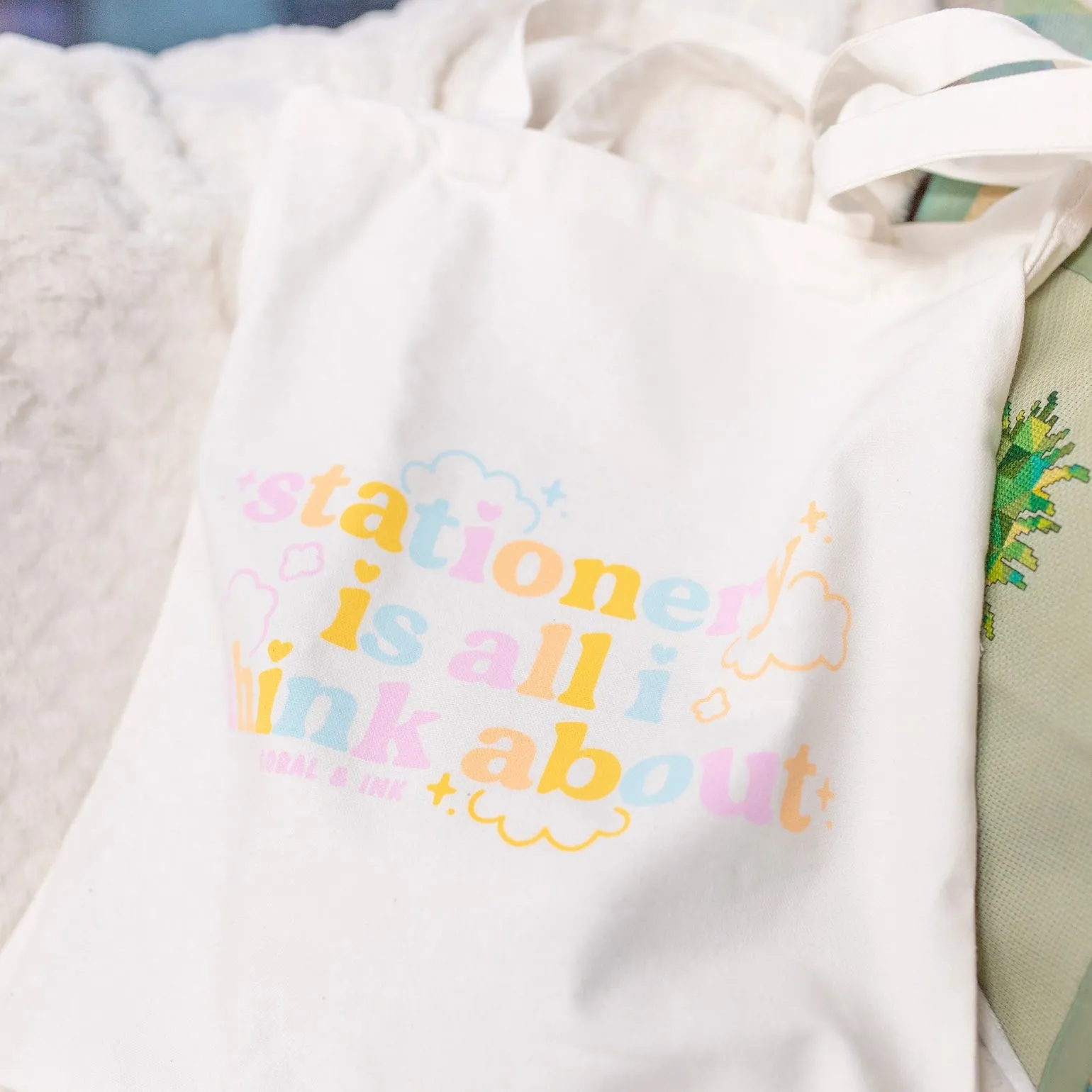 Stationery Is All I Think About Tote Bag