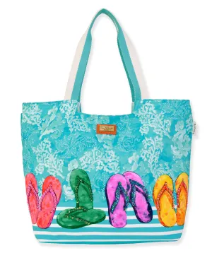 Sun N Sand Elaina Artistic Sandal Scoop Tote - Pb9620