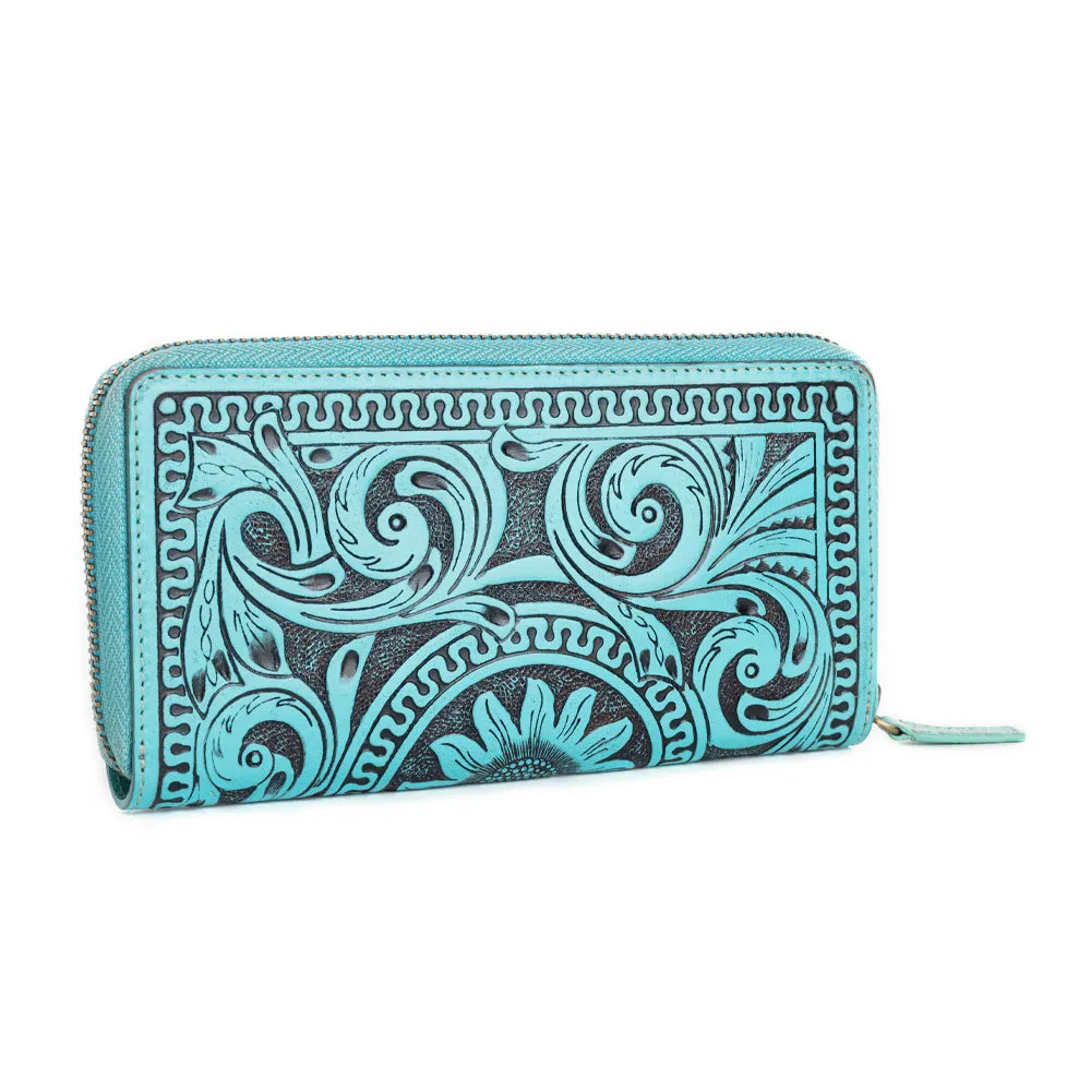 Sunset Valley Wallet in Turquoise