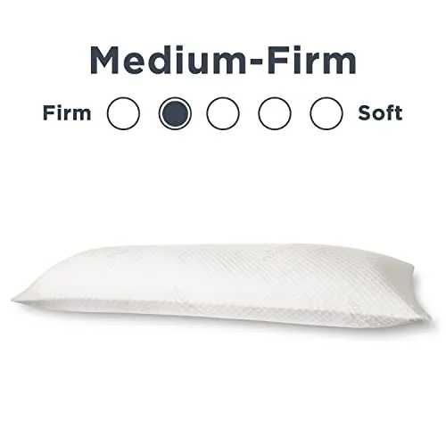 Tempur-Pedic TEMPUR-Body Pillow, Queen & TEMPUR-Cloud Breeze Dual Cooling Pillow, Queen , White