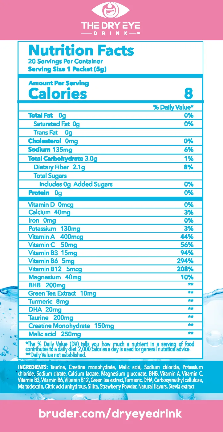 The Dry Eye Drink - Strawberry Lemon Flavor