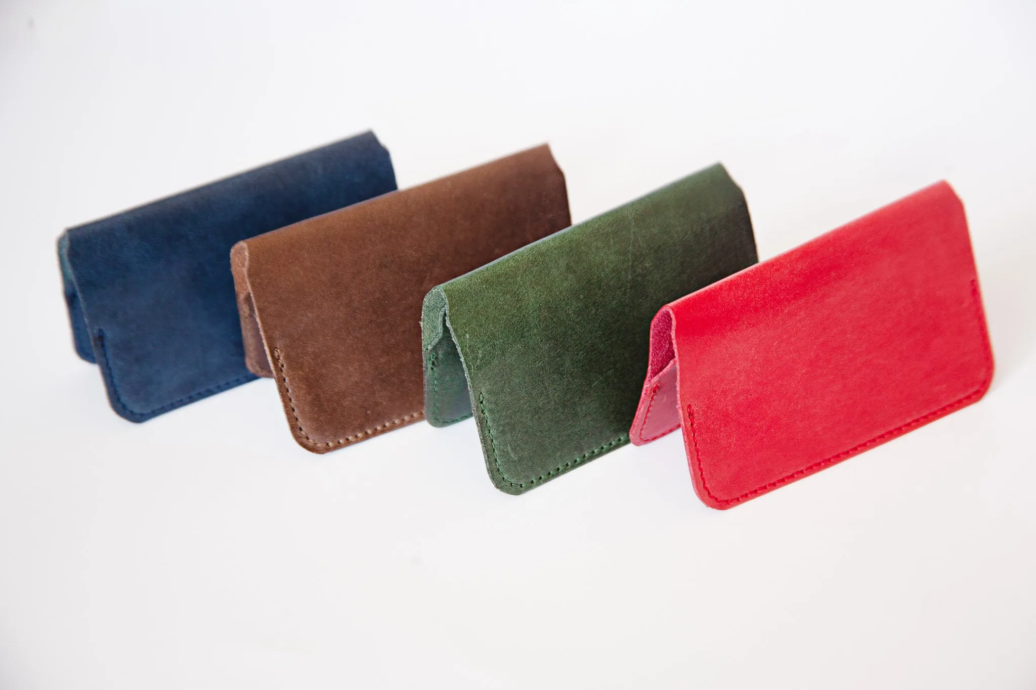 The "Little Yarra" Italian Leather Wallet (Green)