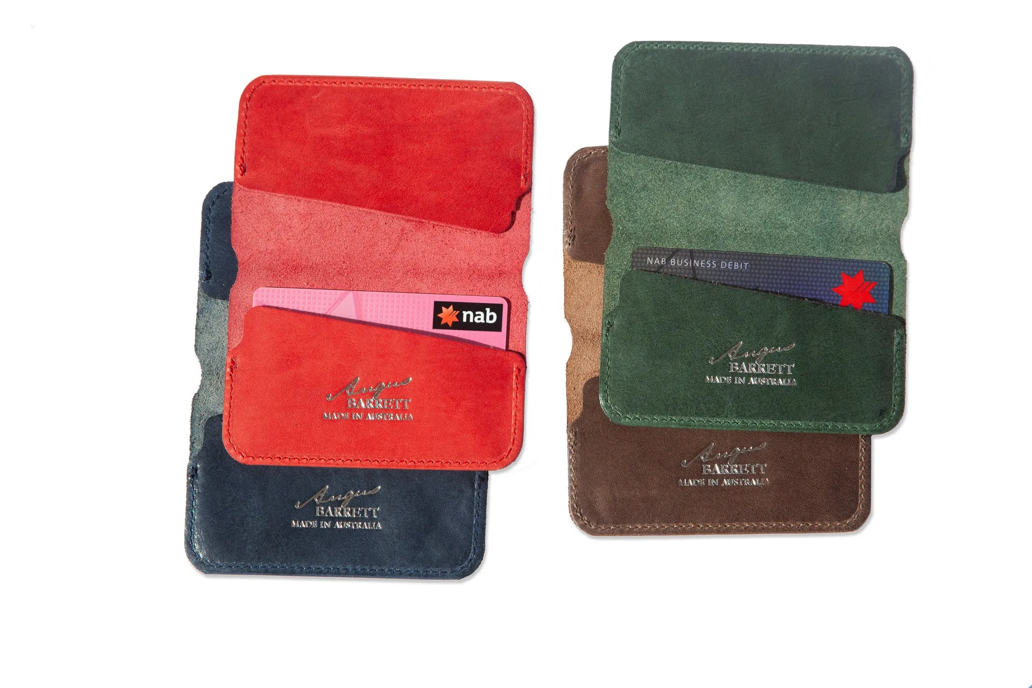 The "Little Yarra" Italian Leather Wallet (Green)