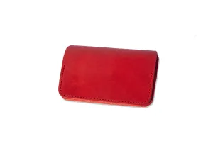 The "Little Yarra" Italian Leather Wallet (Red)