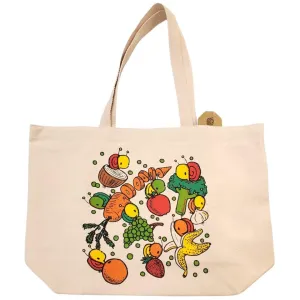 Tote Bag - Fruits with Veggies by Everyday Balloons Print Shop