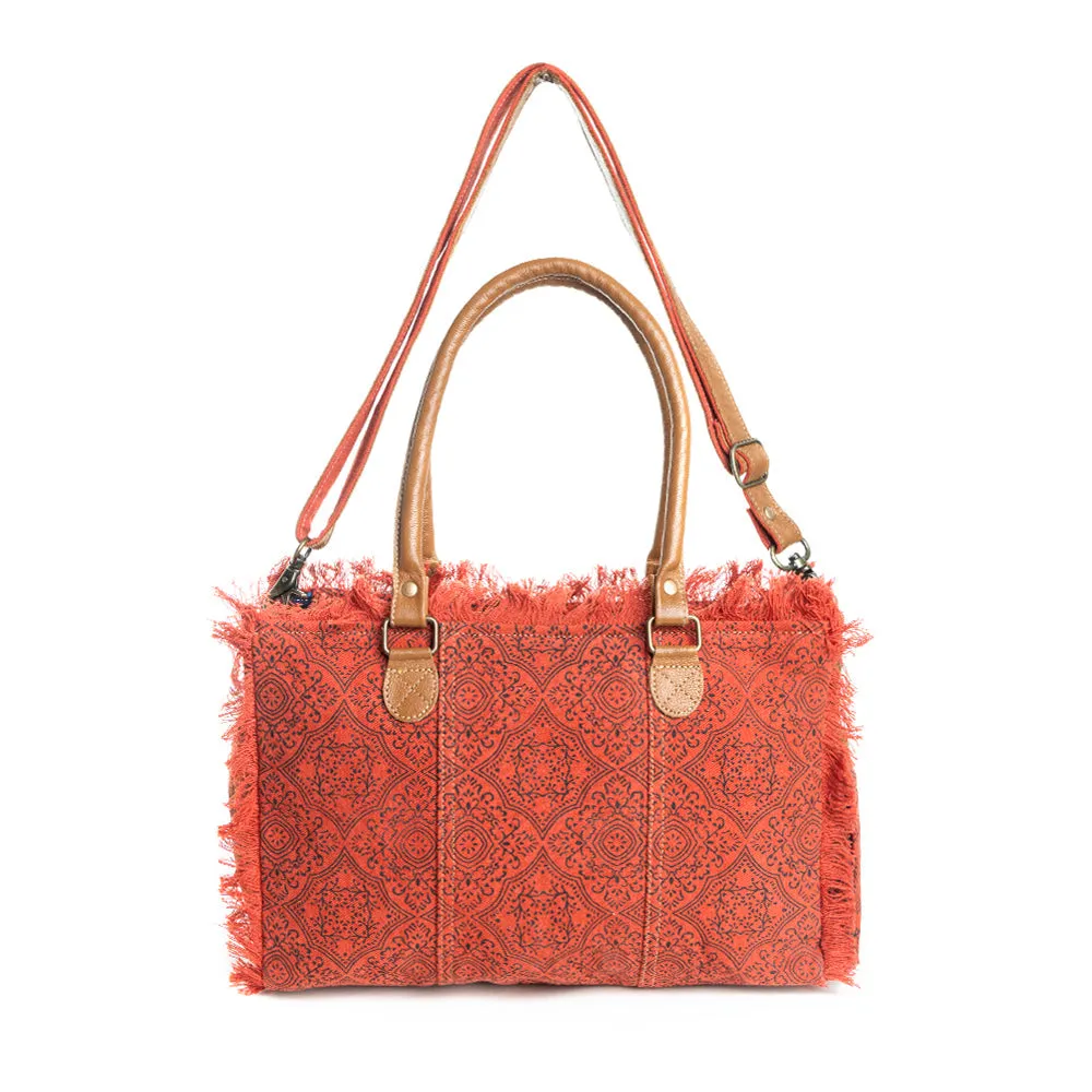 Triple Fork Ranch Tote Bag in Scarlet