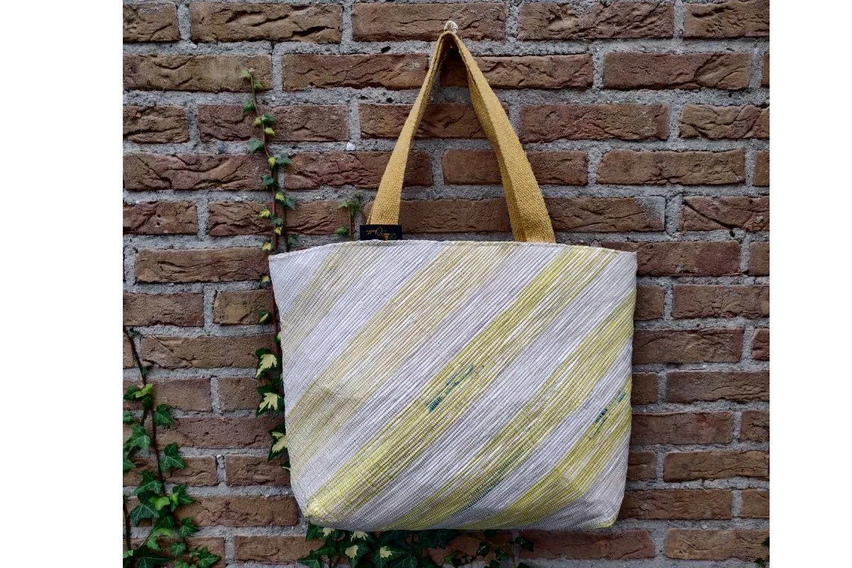 Upcycled Handwoven Beach Bag