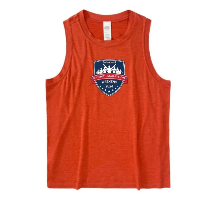 Women's High Neck Crop Tank - Carmel Marathon Weekend